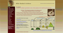 Desktop Screenshot of biblestudentarchives.com