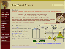 Tablet Screenshot of biblestudentarchives.com